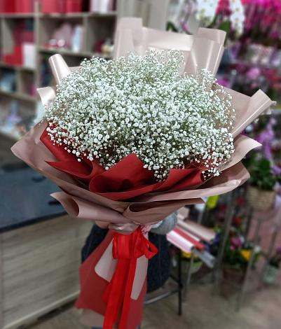Букет цветов из: Гипсофила в Тимонино
