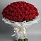 Букет 101 Красная роза Блэк Мэджик в Тимонино