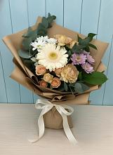 Букет цветов из:  Герберы и Хризантемы в Тимонино
