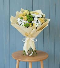 Букет цветов из:  Хризантемы и Розы #REPLACE_PRED# Тимонино