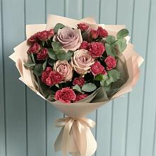 Букет цветов из:  Гвоздики и Розы в Тимонино