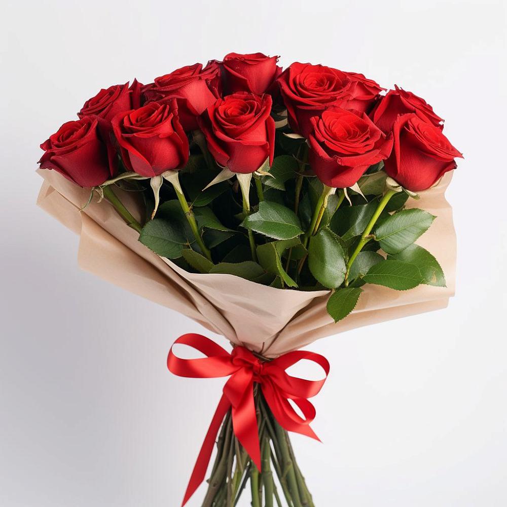 Букет 11 Красных роз Эдлесс Лав в Тимонино